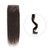 2 Pieces Black Clip in Hair Extensions Human Hair 14inch,Straight hair Hairpiece About 25g/pc,Cand Be Dyed