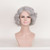 DENIYA Short Curly Silver Grey Glueless Lace Front Wigs for Women Cosplay Grandma Wigs Prime