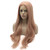 Lushy Hair Synthetic Lace Front Wig Straight Extra Long 28inch Pink Golden Mix Wig Heavy Density Heat Resistant Realistic Wig