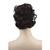 Lydell Short Ponytail Hair Extension Wavy Synthetic Hairpiece with Jaw Claw (Dark Brown)