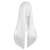 MapofBeauty 28 Inch/70cm Women Special Natural Long Straight Synthetic Wig (White)