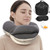 BUYUE Travel Neck Pillows for Airplanes, 360° Head Support Sleep for Long Flight, Skin-Friendly & Breathable, Kit with 3D Contoured Eye Mask, Earplug