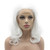 Lushy Medium Length White Wig Heat Friendly Heavy Density Realistic Synthetic Lace Front Wig