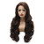 Meiyite Hair Wavy Long 26inch Two Tone Brown Mix Half Hand Tied Realistic Synthetic Lace Front Wigs