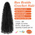 8 Packs of 55-Inch Wavy Small Box Braids Crochet Hair - Knots, Curls, and Waves with ZiZi Braids - Synthetic Hand Crochet Extensions - 28 Strands/Pac