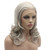Lushy Medium Length 16inch Gray Wig Heat Resistant Heavy Density Realistic Synthetic Lace Front wig