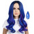 ColorGround Kids Medium Blue Mix Purple Cosplay Wig with Magic Stone for Halloween and Cons (Blue Mix Purple)