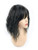 LesafeV Water Wavy Hair Forehead Piece Clip in Middle Part Topper with Choppy Fringe Thick/35cm, Black
