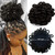Yinmei Baibian Dreadlocks Bun Afro Puff Drawstring Ponytail Hair Chignon Nu Locs Braids Buns Hairpiece Synthetic Clip in Hair Extensions for Black Wo