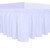 PureFit Wrap Around Ruffled Bed Skirt with Adjustable Elastic Belt - 18 Inch Drop Easy to Put On, Wrinkle Free Bedskirt Dust Ruffles, Frame Cover for