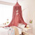Mengersi Bed Canopy for Girls,Ruffled Canopy Bed Curtains Canopy for Girls Room,Hanging Canopy Princess Play Tent for Reading Nook Play Room Decor (J