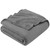 Hansleep Fleece Blanket Twin Size Grey, Soft Cozy Twin Blanket, Fuzzy Flannel Blanket for Bed, Sofa, Couch, Travel, Camping, 60 x 80 Inches