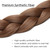 Hairro Braided Synthetic Hairband Plaited Headband Costume Hairpiece 3 Strands For Women Girls 27g #12 Light Brown