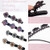 Sparkling Crystal Stone Braided Hair Clover Clips for Thick Thin Hair, Girls/Women Hair Accessories for Styling Sectioning, Large, 8 Pcs