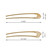U-Shaped Hair Pins Metal Vintage Hair Sticks French Hair Pin Hairstyle Chignon for Women, 2PCS-Style 1