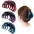 DINPREY 4 Inch Pretty Hair Clip, thick hair clips, Hair Claw for Women large claw, Hair Grip for Thick Hair, hair clips for long thick hair (Purple &