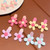 10 PCS Baby Girl Mini Flowers Hair Clips Kids Little Girls Alligator Hair Bangs Pin Girl Hair Cute Accessories Clips Four Petals Bling Hair Clips Kid