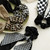 DINPREY 4PCS Short Hair Scarf with Ribbon Bow Scrunchies, Plaid Hair Ties, Chiffon Bowknot Hair Scrunchies for Women