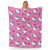 Northwest Hello Kitty Silk Touch Throw Blanket, Soft, Cozy, 50 x 70 Inches, I Love Pink Design