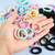 200Pcs Baby Hair Ties, 1 Inch Seamless Toddler Hair Ties for Girls and Kids, Elastic Ponytail Holders Stocking Stuffers for Kids