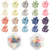 SuPoo Small Hair Clips Mini Flower Claws 20pcs Cute Tiny Ponytail Accessories 1.1" Hair Styling Claws for Thin Hair - Gift for Girls