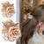 Small Hair Clip for Women,1.61 Inch Flower Claw Clips for Half-up Hairstyles/High Ponytail,Cute Rose Hair Jaw Clips Travel Birthday Christmas Gift fo