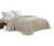 Beatrice Home Fashions Channel Chenille Bedspread, Full, Ivory
