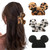 BENOSPACE 3Pcs Acrylic Hair Clip, Mouse Head Hair Claw Clips for Ladies' Thin Medium Curly Hair, Non-slip Hair Catch Barrette, Strong Hold Jaw Clamp