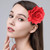 Halloween Rose Hair Clips & Barrettes - Red Rose Flower Brooch Pins Women Fashion Party Decoration Cosplay Costume Headpiece Cute Handmade Hair Acces