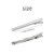 Lawie 100 Pack 75mm Large Plain Flat Silver Duckbill Alligator Metal Hair Clips Crocodile Clips Hair Grips Pins Hairdressing Styling Sectioning Curl