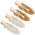 AMCAMI 4 PCS No Crease Hair Clips-No Bend Hair Clips for Styling Acrylic Resin Duck Bill Clips Hair Barrettes for Makeup Application Salon Hairstyle