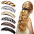 6 Pieces Large Vintage Striped Acrylic Automatic Hair Barrettes and Clasps for Women, Girls, and Thick Hair, 6 Colors
