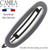 Camila Paris CP3366 French Hair Barrette Clip for Women, Handmade Gray White, Slide-in Metal-Free Closure, Strong Hold Grip Hair Clips for Girls, No