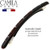 Camila Paris CP2849 French Hair Barrette Large Tortoise Shell, Long Skinny Strong Hold Grip Hair Clips for Women, Thin Rubberized Automatic Clasp No