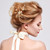 Waydress 6 Pcs Wedding Pearl Hair Pins Floral Hair Accessories Gold Leaf Head Piece Bridal Wedding Hair Clips for Women
