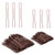 Hair Pins for Women, IKOCO 2inch and 2.75inch U Shaped Bobby Pins with Storage Box, 50Pcs of each size, Brown