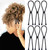 FEEZENT 6PCS Adjustable Headband Hair Tie for Thick Heavy Natural Kinky & Curly Hair, C-1 Count (Pack of 6)