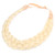 BOBIYA 5 Strands Synthetic Hair Braided Classic Chunky Wide Plaited Headband Elastic Stretch Braid for Women Girl (Light Blonde)