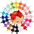 CÉLLOT Baby Girls Headbands Grosgrain Ribbon 4.5" Hair Bows Headband Big Bow Hair Bands for Toddler Pack of 20