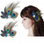 Comidox Hair Clip, Cute Peacock Feather with Rhinestones, Charming Peacock Headpiece Feather Hair Accessories for Women, Weddings, Parties, Halloween