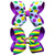 Mardi Gras Hair Bow Gift Girls 5" Purple Gold Green Boutique Ribbon Polkadots Cheer Bow Clip for Women Fat Tuesday Circus Carnival Costume Party Head