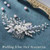 Latious Pearl Wedding Hair Comb Silver Bridal Hair Accessories Leaf Hair Clip for Women and Girls (A-Silver)