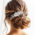 GORAIS Wedding Hair Comb Rhinestones Bridal Hair Accessories Pearl Hair Pieces for Brides