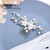 Catery Flower Bridal Hair Comb Silver Rhinestone Side Clip Wedding Accessories for Brides and Women
