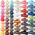 Yuxung 56 Pcs Hair Claw Clips Hair Clips Bulk for Women Girls 2 Inch & 3.35 Inch Rectangle Nonslip Accessories for Thick & Thin Gift Multicolor
