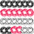 24 Pcs Cheer Scrunchie Cheer Hair Accessories Cheerleading Gifts for Cheerleading Hair Ties Cheerleading Elastics for Cheer Teams Birthday Party