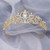 CIEHER Gold Tiara Crowns for Women & Girls - Bridal, Wedding, Prom, Quinceanera, Birthday & Christmas Crown Gifts - Hair Accessories