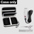 Case for Andis Professional T-Outliner Beard & Hair Trimmer, Model GTO 04780/04710/04603/04775, with Mesh Pocket for Attachment Set - Bag Only (Black