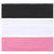 TERSE Headbands for Women Pink White Head Band Black Hair Bands for Women's Hair Non Slip Thick Headband Stretchy Sweatbands Headbands for Yoga Worko