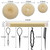 WILLBOND Hair Bun Shaper Set, 3 Pcs Hair Donut, 2 Pcs Bun Marker, 4 Pieces Ponytail Tool, 10 Pieces Bobby Pins and 2 Elastic Bands, Hairs Styling Acc